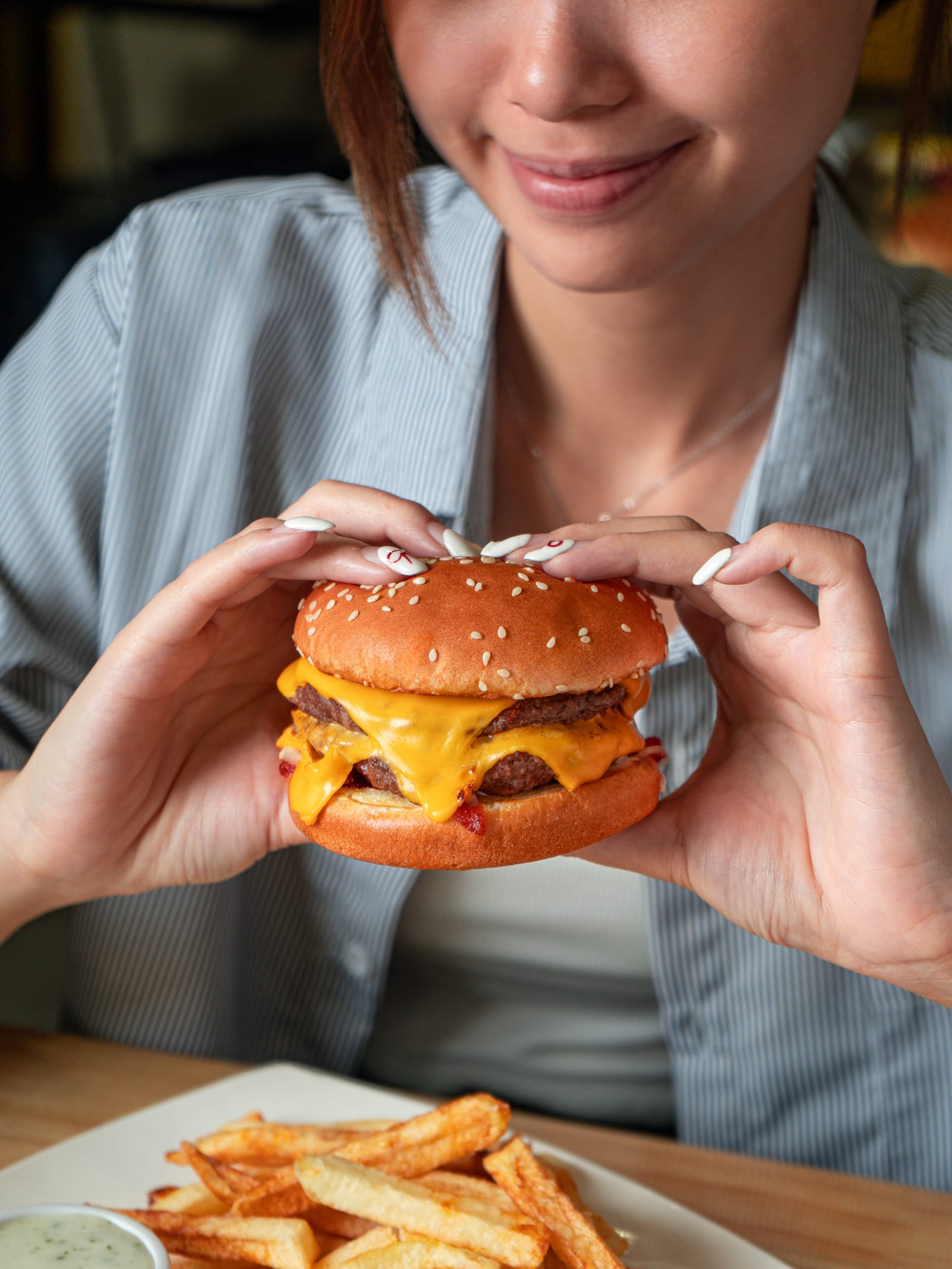 Customer enjoying Gila Burger in Petaling Jaya — burger near me review