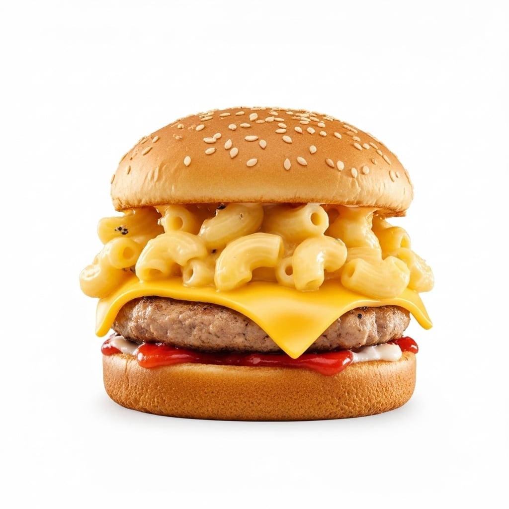 Mac N' Cheese Burger Beef